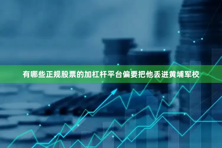 有哪些正规股票的加杠杆平台偏要把他丢进黄埔军校